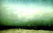 Caspar David Friedrich monk by the sea Spain oil painting artist
